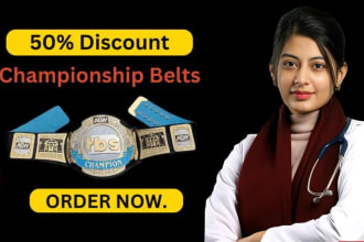 make gaming sport championship belt or champion belt buckles