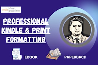 format kindle ebook paperback and hardcover books for amazon KDP