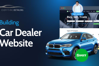 design online automotive cars dealership website