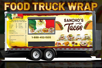 create unique food truck design, food trailer design, vehicle, car, van wrap