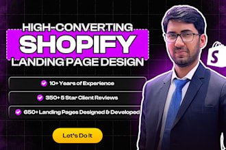 create a high converting shopify landing page