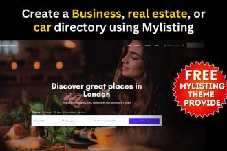 create a business, real estate, or car listing directory website using mylisting