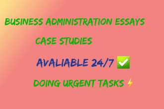 handle business management essays, reports and projects