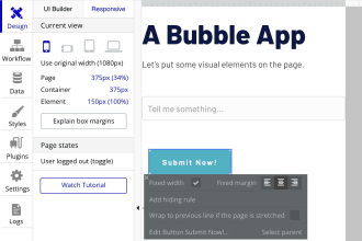develop professional web app ,mobile app with bubble io