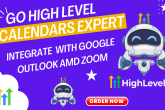 integrate google calendar with go high level, outlook, zoom calendar gohighlevel