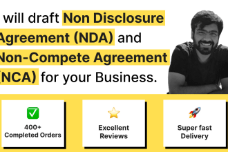 draft legally sound nda and non compete agreement