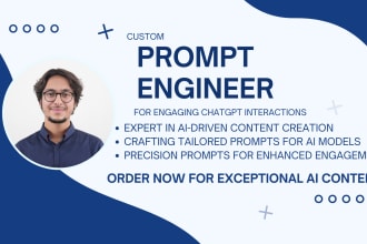 create custom chat gpt prompts and ai prompt engineering solutions