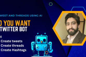 develop twitter bot to create automated tweets with hashtags