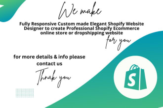design shopify banner, header, slider design, retractable