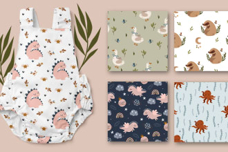 create cute original seamless patterns for your brand