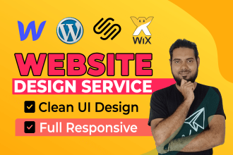 do wordpress, squarespace, wix, webflow website design