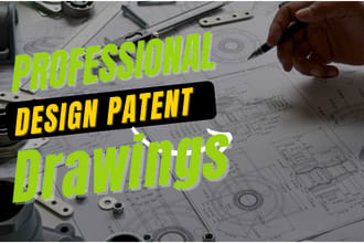do design patent drawings, professional design patent illustrator