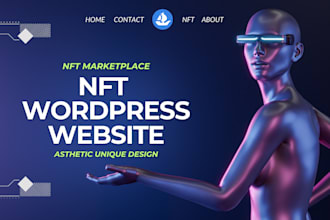 do nft wordpress website design and development, nft marketplace