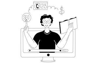 draw cartoon line art, doodle icons, illustration