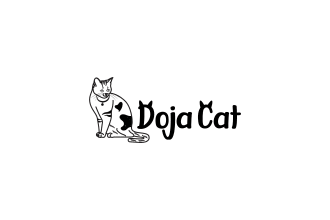 design hand drawn line art pet animal dog cat horse logo