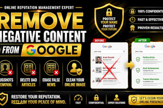 remove unwanted, defaming, negative articles, mugshots, false news on google