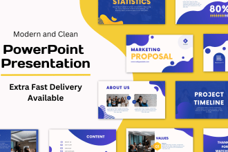 design modern powerpoint presentations, google slides, PPT presentation video