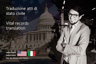 help you translate official documents and vital records