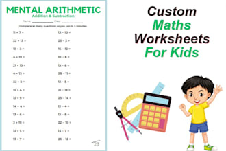 design maths worksheets for kids