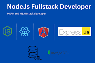 develop node js fullstack applications in react js next js and angular