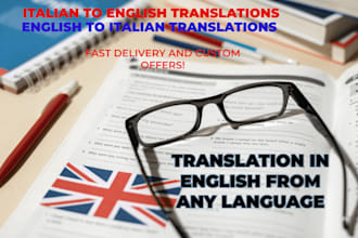 do english text translation, blog, websites, seo translation