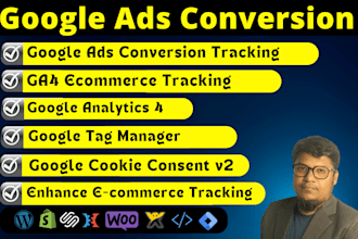 setup tag manager, conversion tracking and analytics goal for google ads
