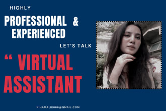 be your full time personal virtual assistant
