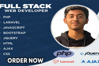 do core php laravel backend development for your website