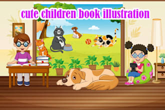 draw african american children book illustrations