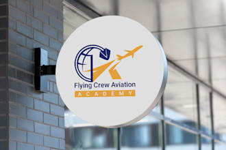 design a unique logo about airline, aviation with original concept
