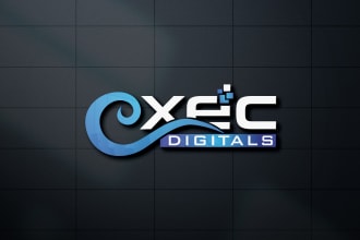 make modern digital marketing, tech, and business logo designs