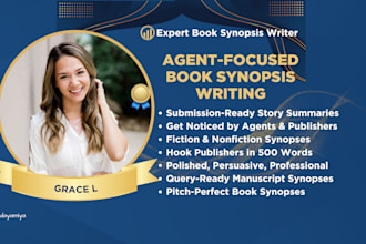 write a professional book synopsis for agents and publishers