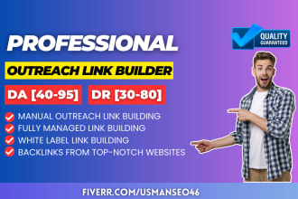 do SEO backlinks through high da guest posts and blogger outreach link building