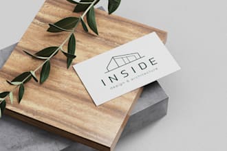 design unique logo about architecture, contraction, real estate, building