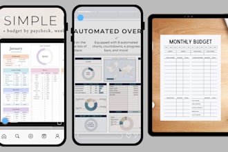 create professional google sheets budget trackers and dashboards
