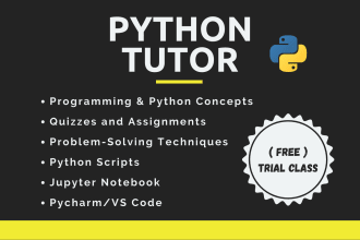 teach you python coding, debugging and scripting