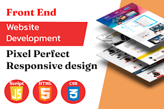 be your web frontend developer to create a website in HTML CSS js