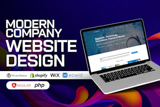 design a modern, responsive website with SEO optimized copy