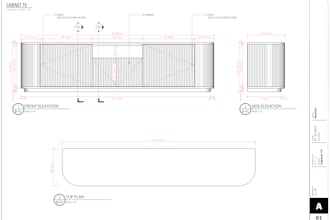 create professional furniture shop drawings and cad details