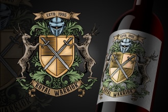 create family crest, logo, heraldic shield or coat of arms
