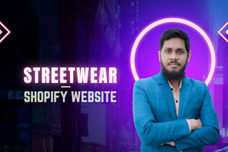 design streetwear and print on demand clothing brand shopify website or store