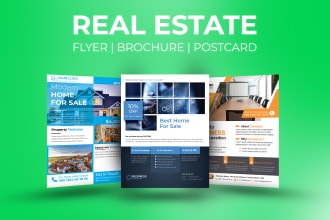 do real estate, business, event, promotional flyer design