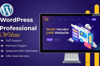 build multi vendor webshop, lms, revamp or redesign website in wordpress