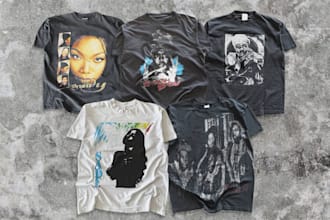 design vintage 90s rap tee bootleg streetwear