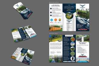 design bifold, trifold, gatefold, brochure, flyer, poster, banner ,poster flyer
