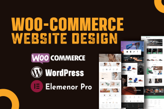 design wordpress ecommerce website by woocommerce crocoblock elementor pro