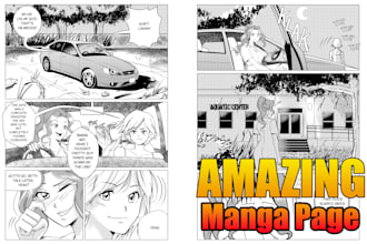 draw a comic manga anime style page for you