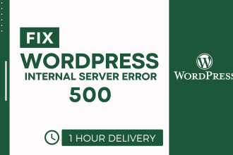 fix wordpress internal server error 500 in 1 hour
