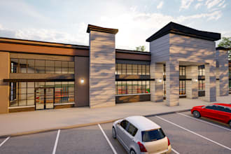 do exterior and interior modeling and rendering