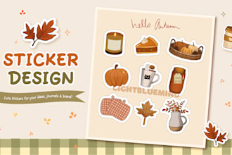 create cute stickers for you